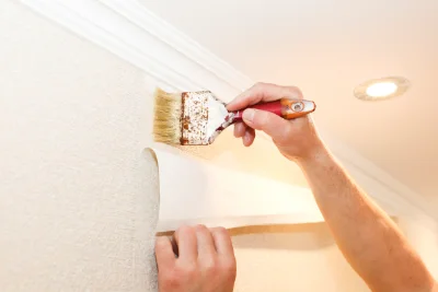 Pose de papier peint à Arbéost — revêtements muraux et toiles de verre